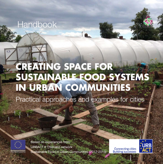 Cover of the Handbook, Creacting Space For Sustainable Food Systems In Urban Communities